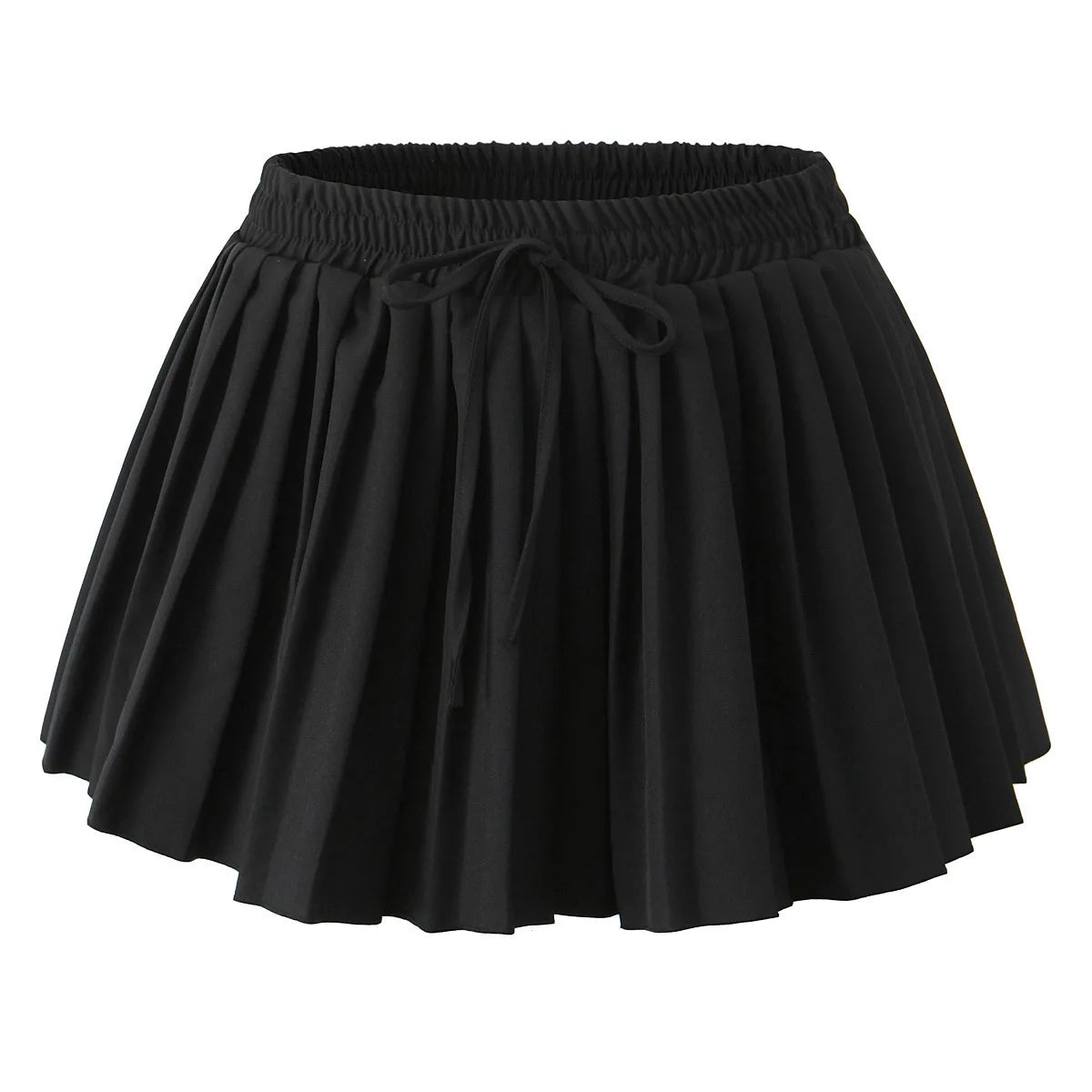 2025 Fashion Sweet New Skirt Solid Color All-match Pleat Skirt Korea Chic Elastic Waist Summer Short Skirt Female Clothing voguable