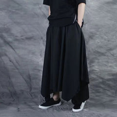 Voguable  Pants For Men Summer Autumn Loose Wide Leg Harem Pant Japanese Style Kendo Culottes Pants High Street Harajuku Sweatpants voguable