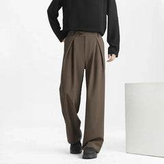 Men's Light Luxury Naples Slim-fit Suit Pants Casual Japanese Retro Premium Quality Elegant Popular Leisure Trousers 2026 Spring voguable