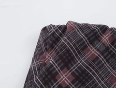 High Waist Retro Chic Plaid Long Skirt 2025 New Elegant Fashion Zipper Summer Skirt Streetwear Y2K A-line Spring Women Skirt voguable