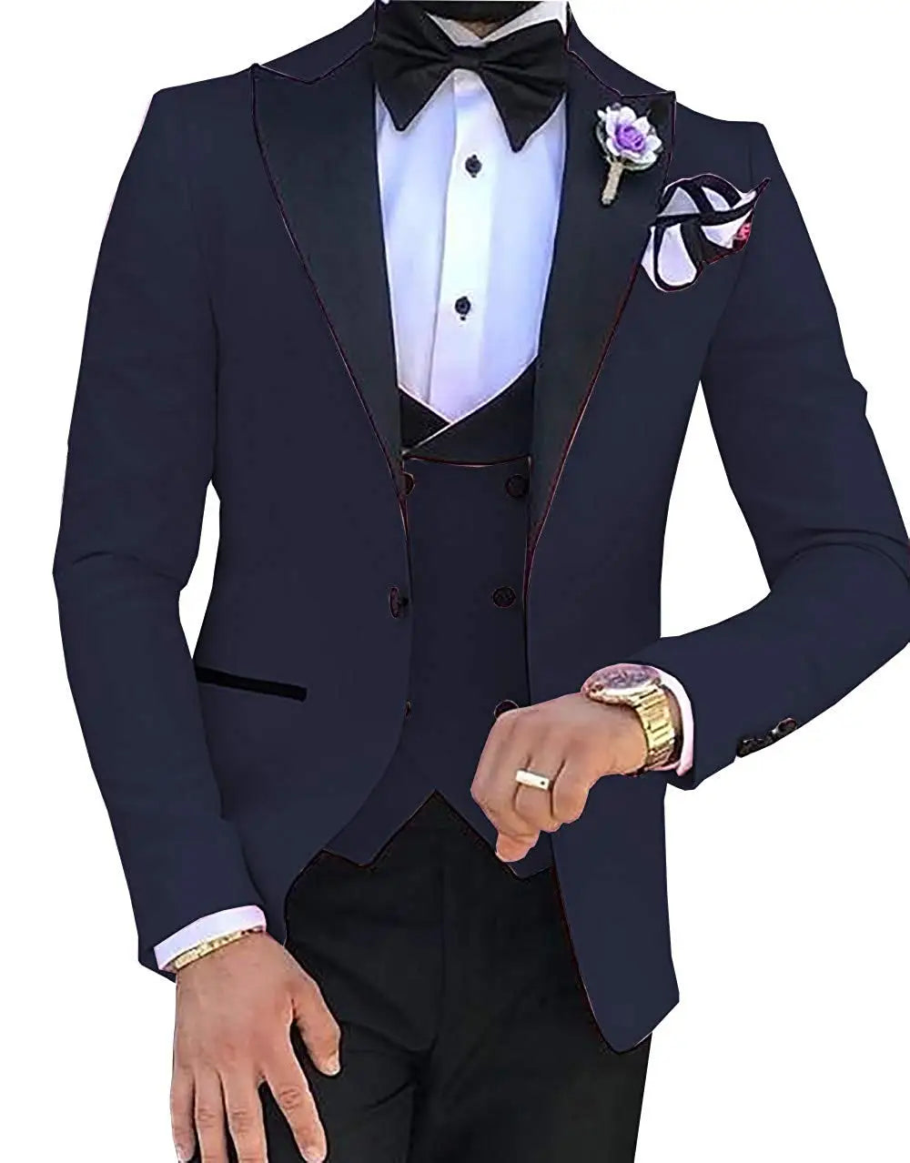 Voguable  Made Terno Slim Groom Tuxedos Wedding Men Suit Terno Masculino (Jacket+Pant+Vest) Mens's 3 Pieces Suits For Men voguable