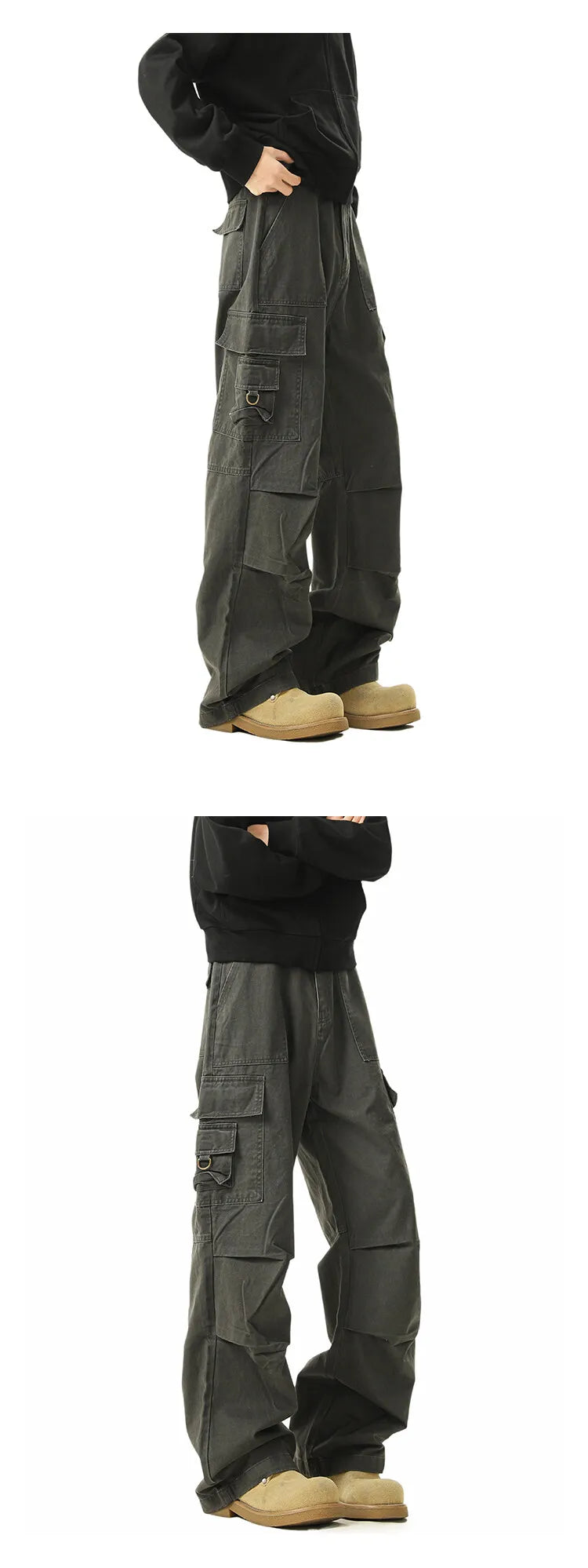 Men Cargo Pants Men Casual Multi-Pocket Cotton Overall Trousers Easy Wash outdoors Army Green Joggers Pants Male Dropshipping voguable