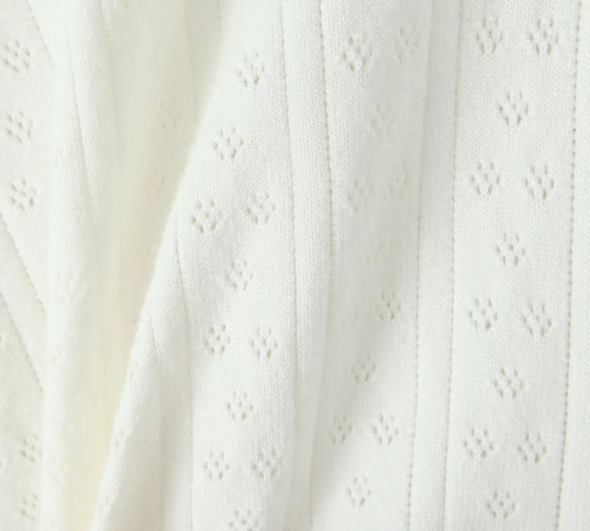 Eyelets Knit Tight Long Dress White Solid Color Women Dress For Summer Spring Square Collar Sleeveless Sexy Beach Party Dresses voguable