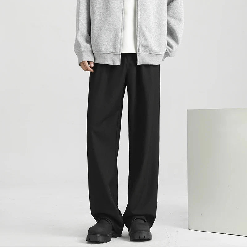 Men's Light Luxury Naples Slim-fit Suit Pants Casual Japanese Retro Premium Quality Elegant Popular Leisure Trousers 2026 Spring voguable