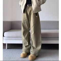 NEW pants Unisex Straight Leg Loose Fit Cotton Casual Pants Outdoor Sportswear  Trendy Versatile Trousers Men Women Fashion voguable