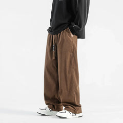 Corduroy Pants Men Spring Autumn Pants Men's Work Baggy Homme Casual Pants Korean Style Black Loose Straight Pants Streetwear gotmes-shop