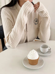 Voguable Double-ended Zipper Sweater Cardigan for Women Knitting Slim Sweaters Coat Female Casual Korean Knitwear Autumn Outfits voguable