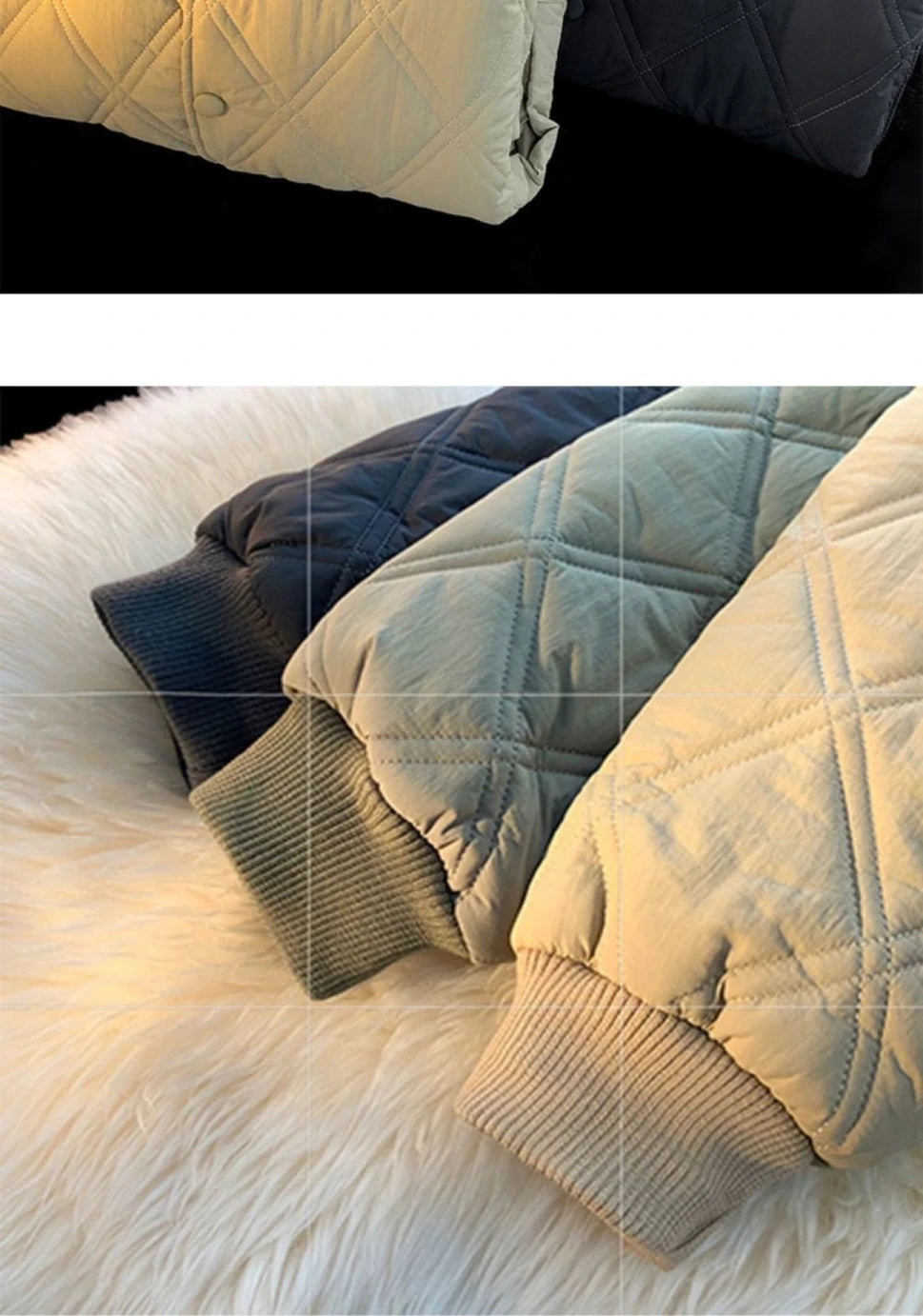 Winter Men's Jacket Stand Collar Thicken Button Windproof Baseball Jackets Casual Solid Warm Couples High Street Padded Clothes voguable