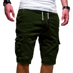 Voguable  Summer Y2K Harajuku All Match Trousers Solid Color Streetwear Elegant Fashion Half Pants Multi Pocket Shorts Men's Clothing voguable