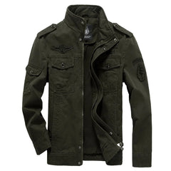 Autumn Winter Bomber Jackets Men Cotton Stand Collar Military Jacket Coat Mens Cargo Outwear Casual Brand Mens Clothing 2022 voguable