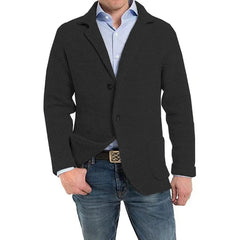 2023 British Style Mens Clothing Knit Cardigan Autumn Winter Fashion Single Breasted Black Stand Collar Knit Sweater Coats Men voguable