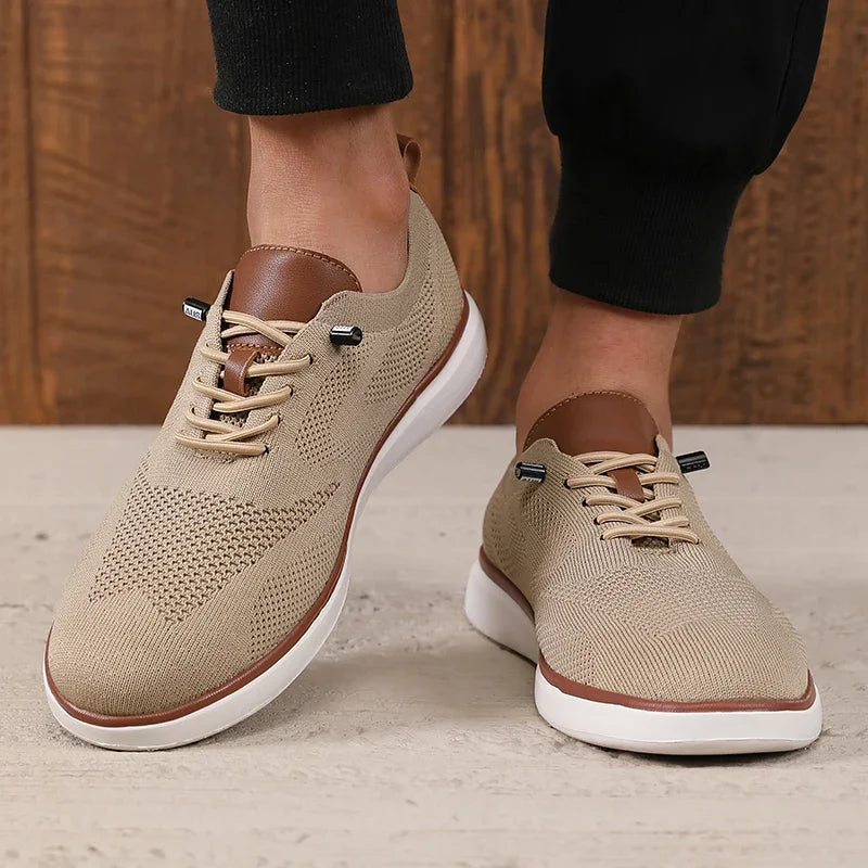 Voguable  Summer Men's Shoes Fashionable Knitted Mesh Casual Design Mesh Shoes Street Trend Versatile Fashion Outdoor Activity Sneakers voguable