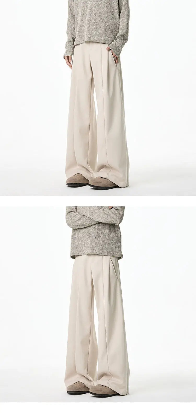 Spring 2025New Design Patchwork Casual Trousers man Loose Wide Leg Waist Comfort Stretch Elastic Athleisure Pants Travel Fashion voguable
