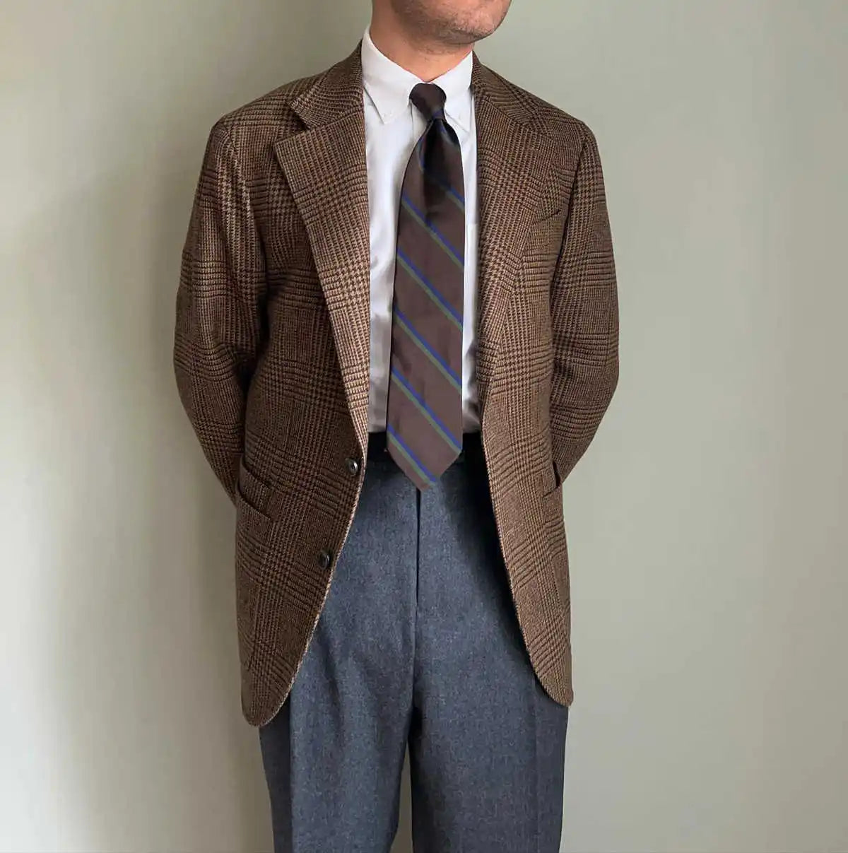 Voguable  Casual Men's Suit 2 Pieces Blazer Pants Bow Collar Single Breasted Buckle Work Wear Bussiness Wedding voguable
