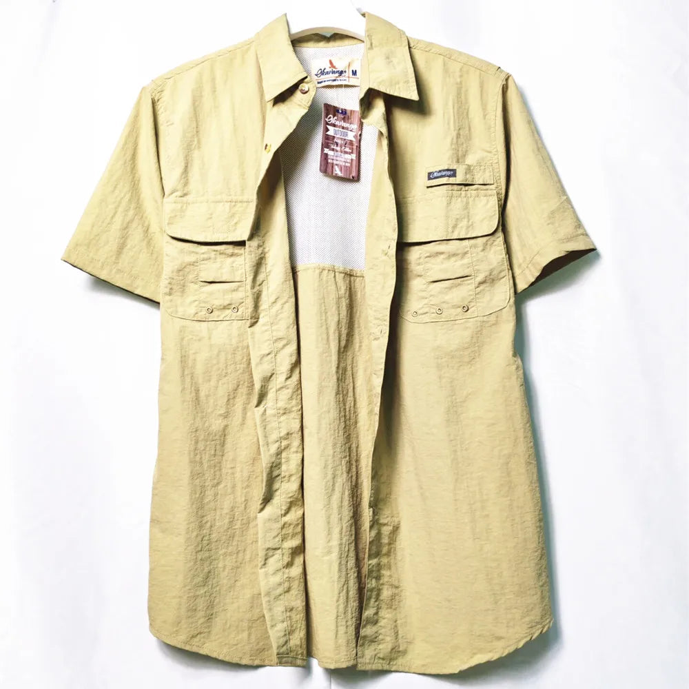 Camisa para hombres 2024 Spring/Summer New Long sleeved Short sleeved Classic Polo Collar Shirt Top Pocket Men's Casual Shirt voguable