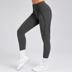 Voguable  Women Nude Straps Yoga Pants Squat Proof Workout High Waist Leggings Fitness Pant Female Active Wear Legging voguable