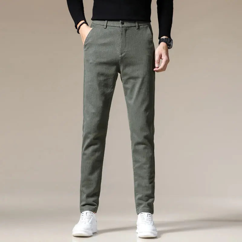 2023 Autumn Winter KPOP Fashion Style Harajuku Slim Fit Trousers Loose All Match Thick Casual Pants Patchwork Straight Leg Pants voguable