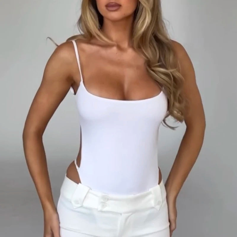 Voguable Sexy Backless Bodysuits for Women Streetwear Jumpsuit Sleeveless Fashion Beach style One Piece Body Tops 2024 voguable