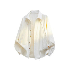 Voguable  plus Size Men's Oversized Autumn Chic Shirt Loose Fit Long Sleeve Solid Loose Shirt for Streetwise Elegance M-XXXXXL voguable
