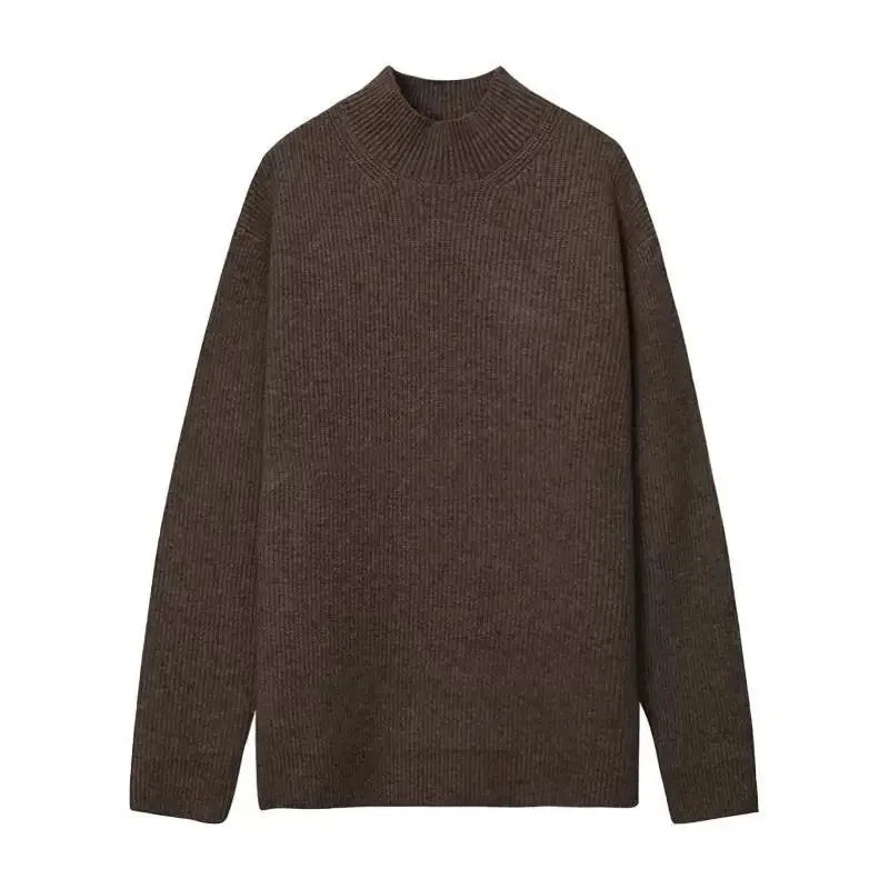 Winter Thick Sweater Men Warm Casual Stand Up Collar Sweater Men Korean Casual Thicken Long Sleeved Sweater Mens Jumper Clothes voguable