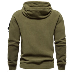 2024 Men's Thick Polar Fleece Sweatshirt Autumn Winter Men Hood Sports Black Windproof Oversized Hoodie Male Streetwear Hoody voguable