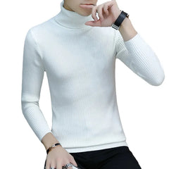 Autumn and Winter  Men's Turtleneck Sweater Male  Version Casual All-match Knitted  Sweater voguable