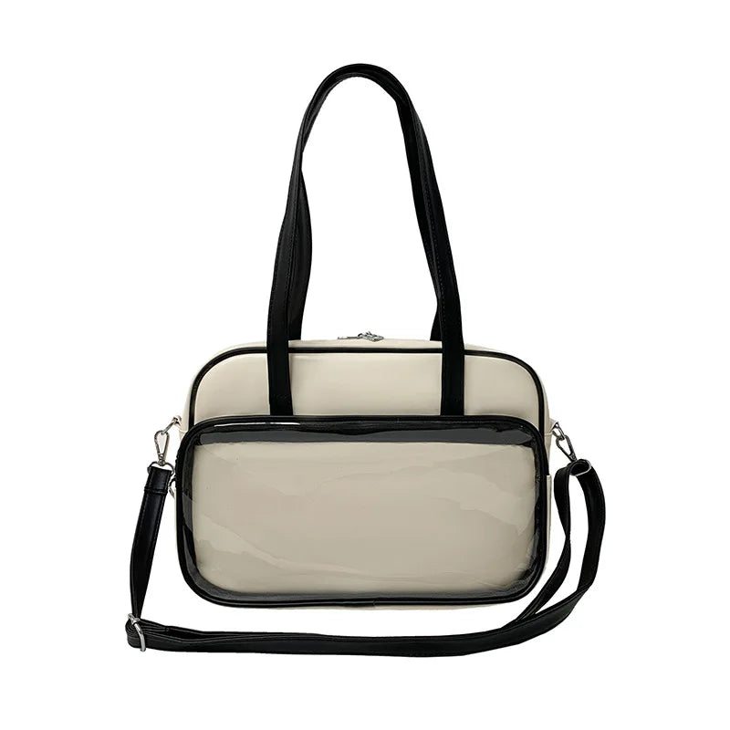 1pcs Women's shoulder bag Handbag for women CuteTransparent Pocket Style Shoulder Purse Women's shoulder bag voguable