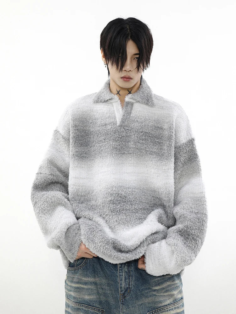 Voguable  Striped Sweater Men Knitted Oversize Pullovers for Man Sweaters and Jumpers Male Loose Casual Streetwear Hip Hop Winter voguable