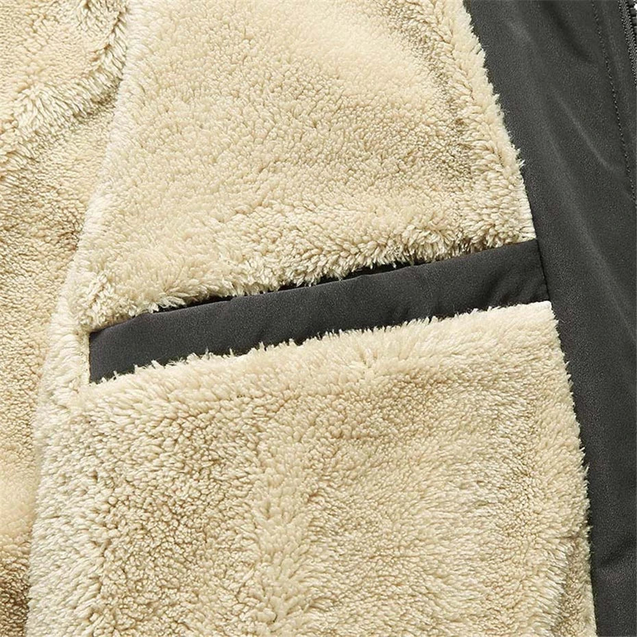 2023 Fleece Jacket Men Winter Thick Jackets Coats Plus Size 8XL Solid Color Jacket Fashion Casual Outwear Big Size 6XL Coat Warm voguable