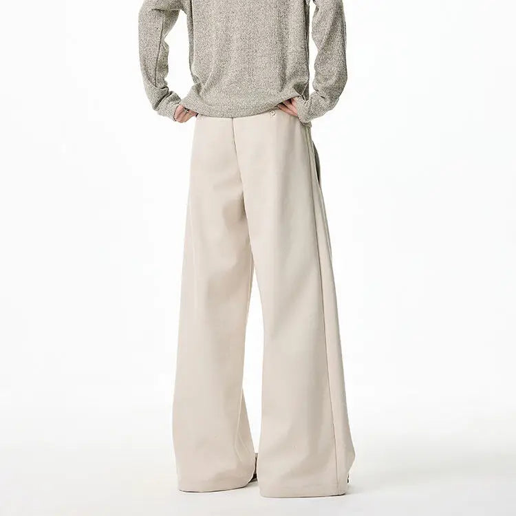 Spring 2025New Design Patchwork Casual Trousers man Loose Wide Leg Waist Comfort Stretch Elastic Athleisure Pants Travel Fashion voguable