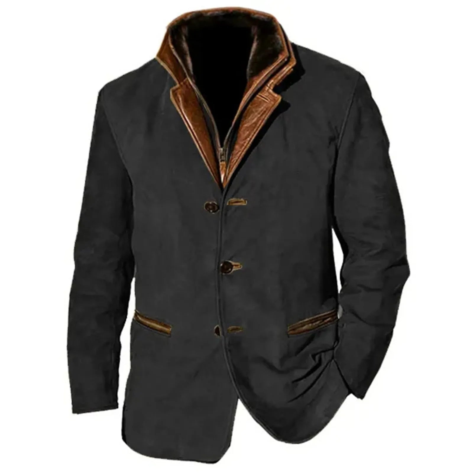 Men And Qomen Heavy Industry Vintage Work Retro American Casual Print Coat Men voguable