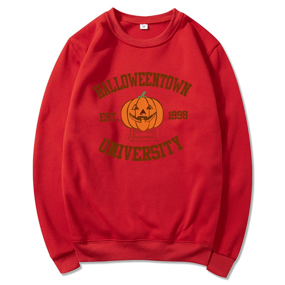 HalloweenTown 1998 Sweatshirt Halloweentown University Hoodie Halloween Party Sweater Vintage Fall Pumpkin Crewneck Sweatshirts voguable