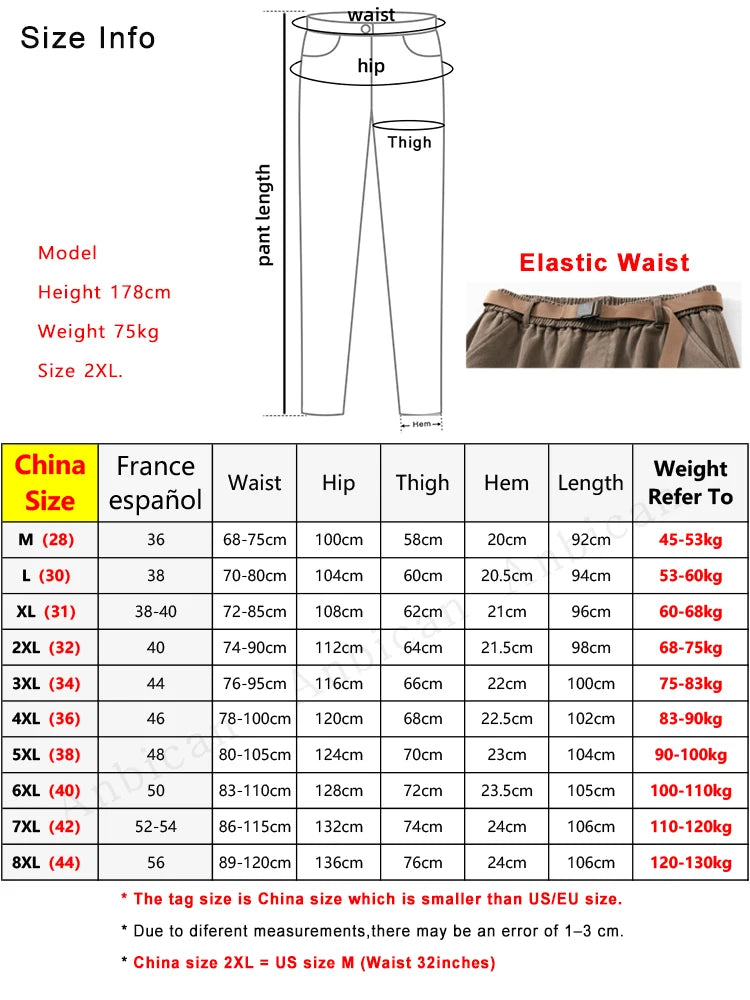 Autumn New Cargo Pants Men Multi-Pockets Cotton Casual Wide Pants Male Workwear Loose Straight Trousers Big Size 7XL 8XL voguable