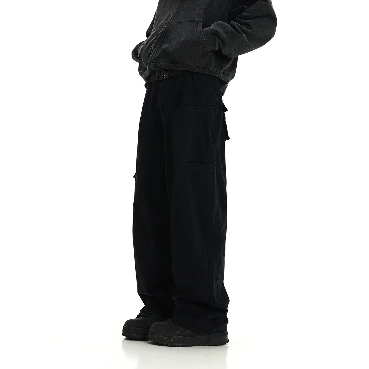 Voguable Techwear Wide Cargo Pants Men Hip Hop Wide Leg Trousers Male Streetwear Loose Casual Oversize Korean Men Clothing voguable