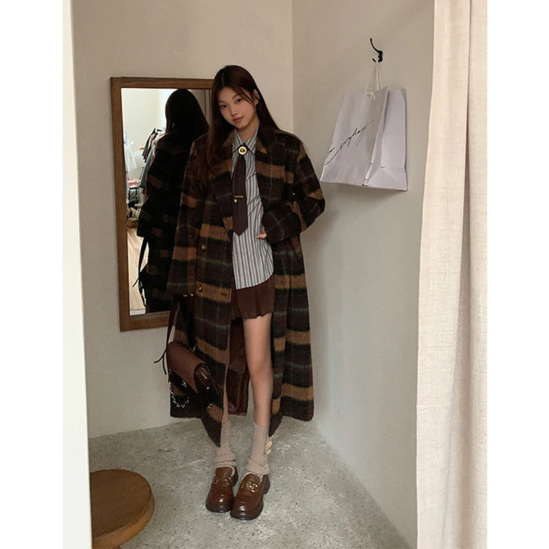 MEXZT Y2K Harajuku Striped Shirts Women Vintage Streetwear Tie Long Sleeve Blouses Korean Preppy Slim All Match Tops Spring New voguable