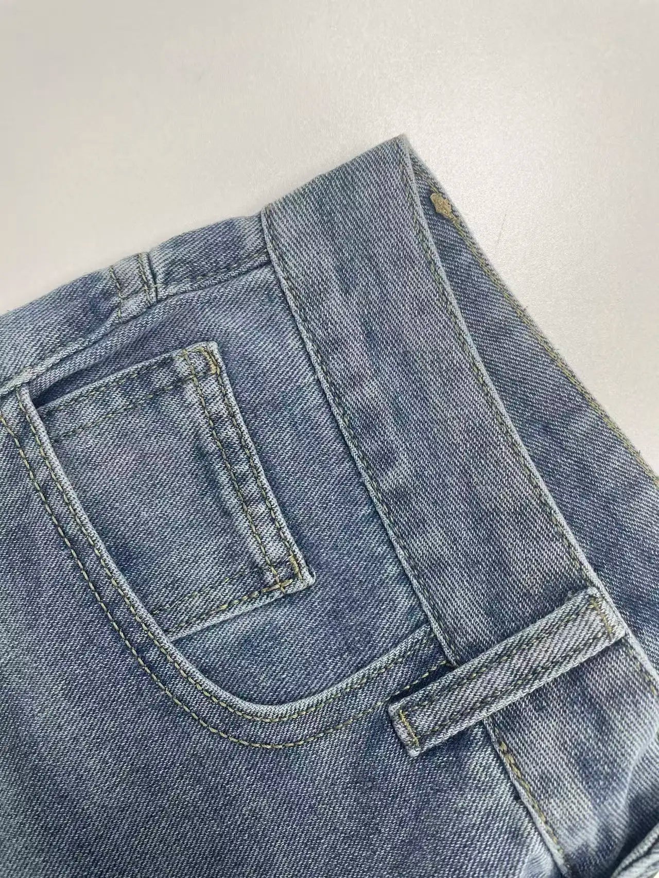 Voguable  Men's Baggy Jeans Relaxed Fit Loose Straight Leg Trousers for Casual Streetwear Daily Oversized Denim Pants voguable