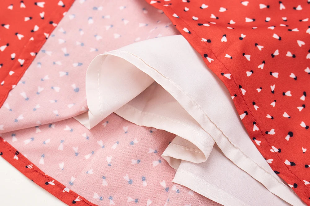 Fashion Lady Red Polka-dot Dress Sexy Spice Girl Suspender Floral Dress Summer New Women Sleeveless A-line Dresses voguable