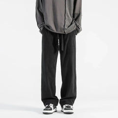 Corduroy Pants Men Spring Autumn Pants Men's Work Baggy Homme Casual Pants Korean Style Black Loose Straight Pants Streetwear gotmes-shop