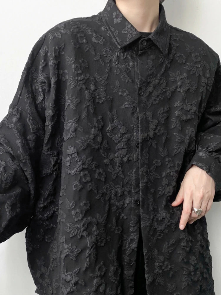 Voguable Shirts Men Japanese Style Loose  Leisure Long Sleeves Chic New All-match Solid Summer High Street Simple Popular College Daily voguable