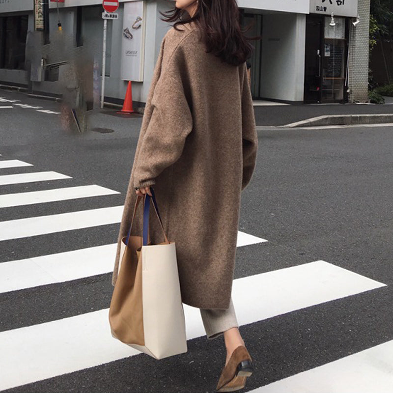 Winter Thick Long Cardigan Knitted Sweater Women Long Sleeve Female Jumper Cardigan Casual Streetwear Open Stitch Sweater voguable
