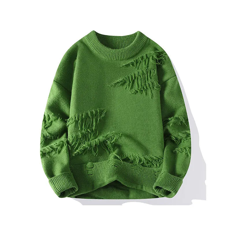 Winter Sweaters Men Warm Fashion Casual Knitted Pullovers Men Streetwear Loose Long Sleeved Sweaters Mens Jumper Clothes M-4XL voguable