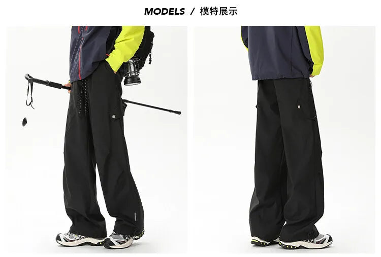 American Style Waterproof Cargo Pants Men Loose Straight Military Trousers Outdoor Casual Sport Hiking Tactics Pants voguable