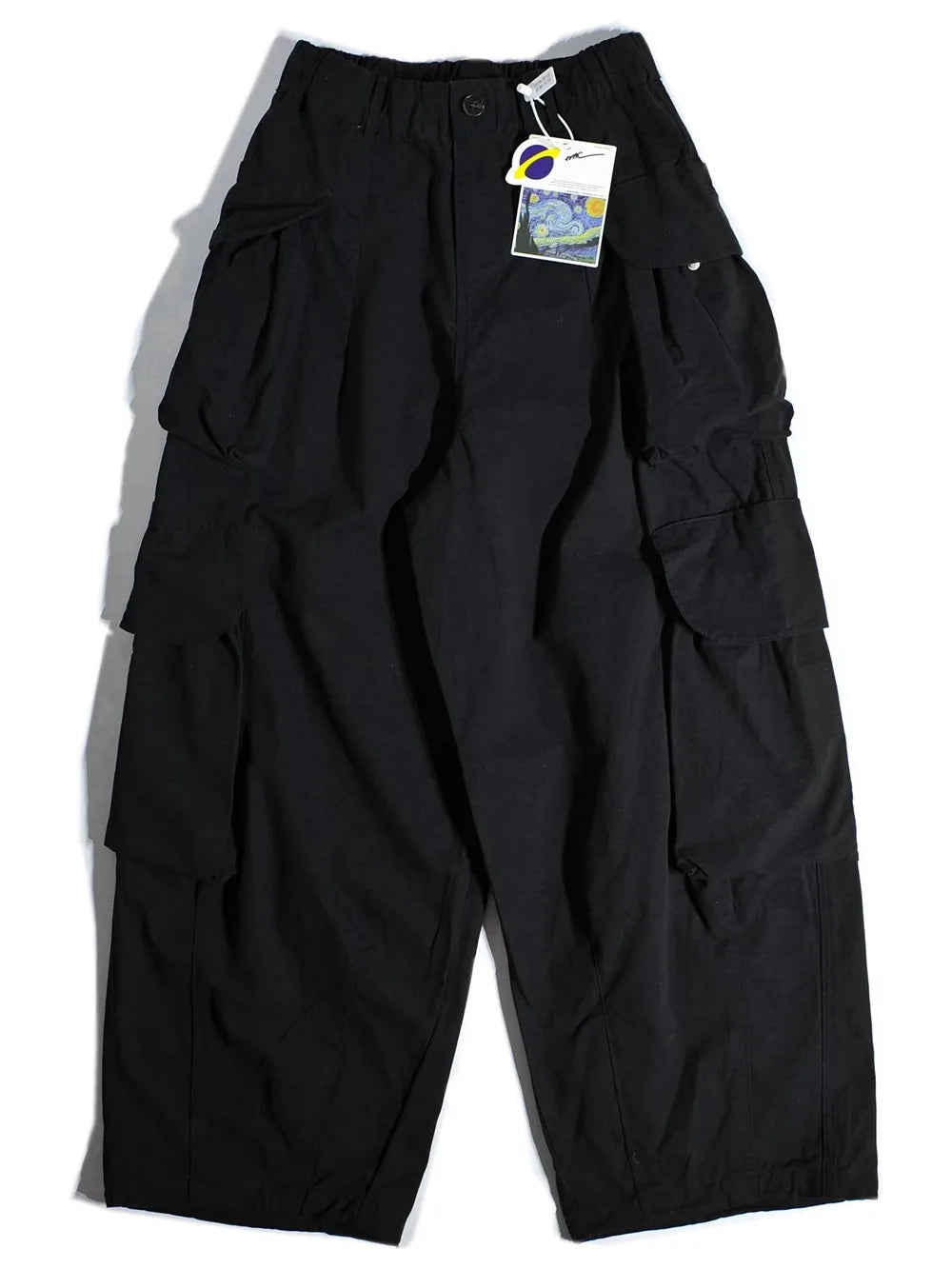 Voguable  Heavyweight Wide Leg Workwear Trousers CityBoy Hong Kong Style Multi-Pocket Loose Straight Casual Shape Men's Pants voguable