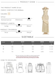 Voguable  Elegant Satin Backless Dress Women Classic Halter V-Neck Ruched Sleeveless Trend Fashion Birthday Party Club Vestidos voguable