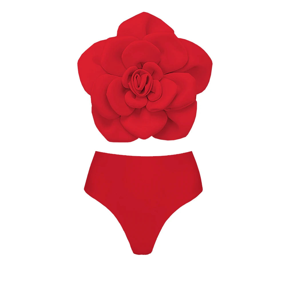 Floral Bikini Set Women Swimsuit High Waist Bikini Push Up Bikinis Sexy Bathing Suit Beachwear Print Biquini Female  Beach voguable