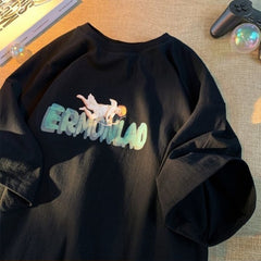 Cute Angel Baby Graphic Women's Tshirt Summer Harajuku Short Sleeve T-shirt Casual Oversize T Shirt Women Clothing voguable
