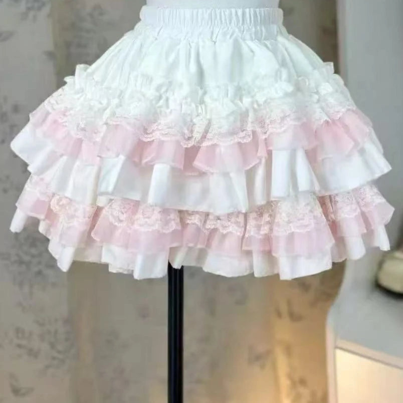 Voguable  Y2K Japanese Kawaii Aesthetic Skirt Women Cute Sweet Flared Mini Skirt Harajuku Casual Street Fashion Daily Wear Short Female voguable