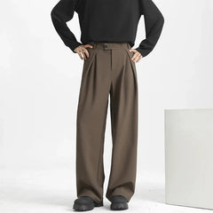 Men's Light Luxury Naples Slim-fit Suit Pants Casual Japanese Retro Premium Quality Elegant Popular Leisure Trousers 2026 Spring voguable