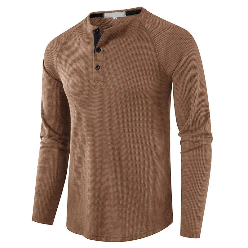 Spring Autumn New Fashion Round Neck Long Sleeve Solid T-Shirts Men's Clothing Slim Bottoming Shirt All-match Korean Chic Tops voguable