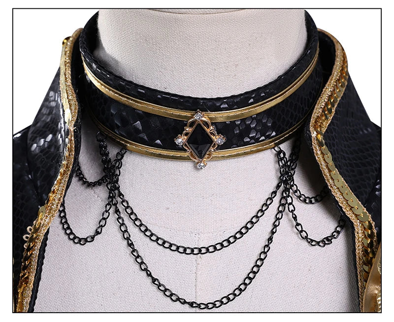Black Golden Rumi Zoey Mira Cosplay Costume Wig Women Suit Halloween Party Role Playing Outfit voguable